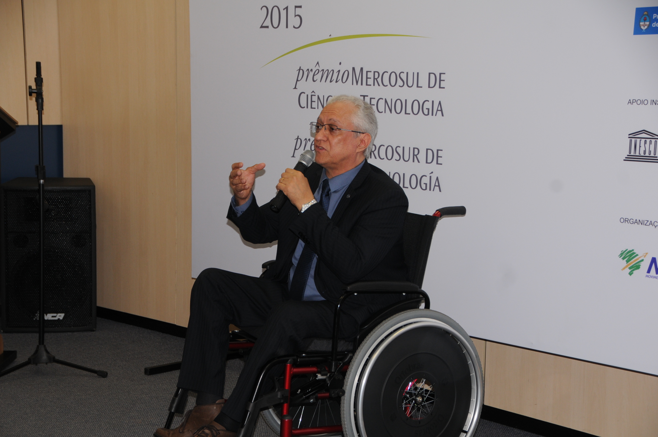  Presidente do CNPq Mário Neto Borges discursa sobre o Prêmio.